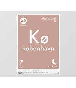 Label of the Elements Poster Kopenhagen A3