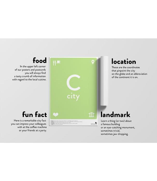 Denemarken Poster Kopenhagen A3