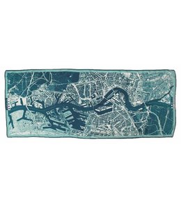 Cityscarf Rotterdam Cyanotype Cashmere