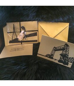 Set of 8 folded Christmas Cards Rotterdam