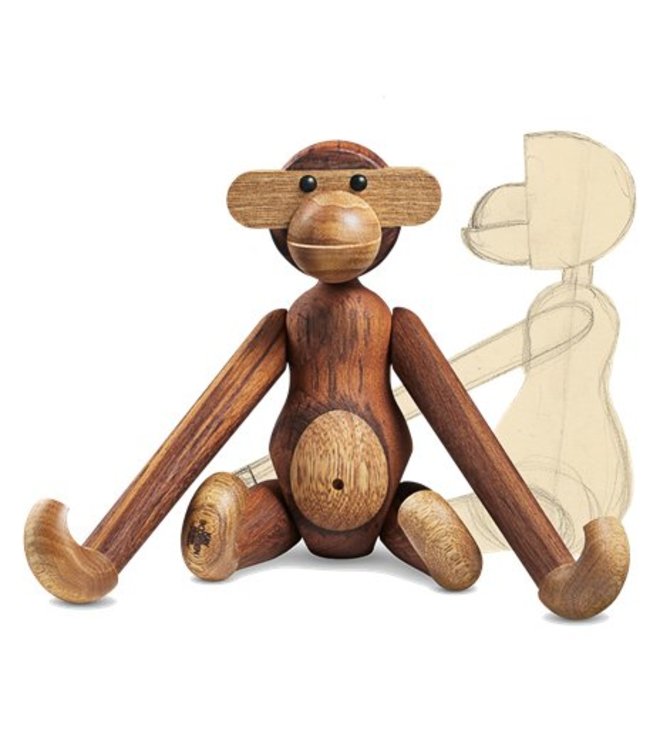 Kay Bojesen Houten Design Aap Mini Teak / Limba