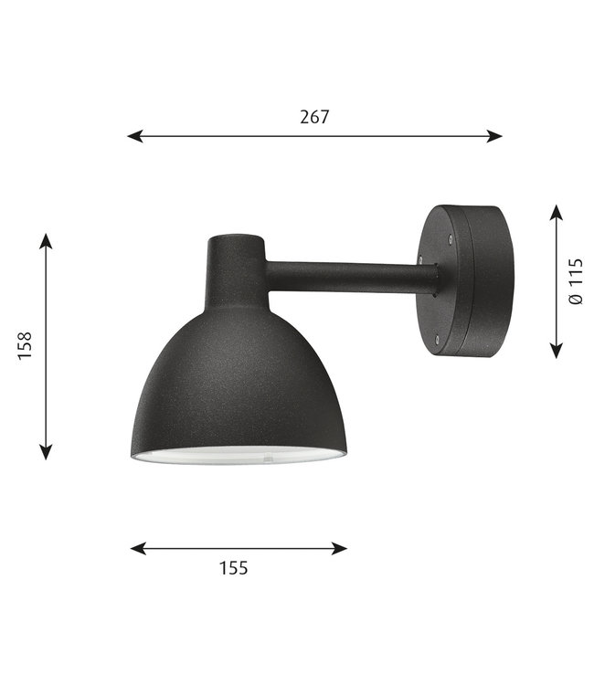 Louis Poulsen Toldbod  Wall Lamp Outdoor lighting