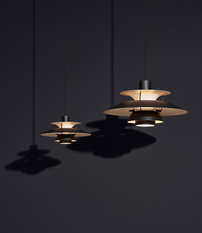 Louis Poulsen PH5 Mini Pendant Lamp Monochrome White