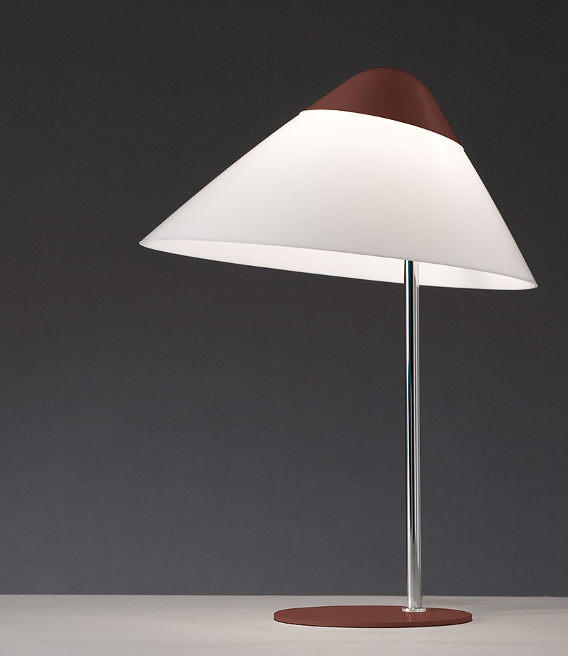 Panthella Midi 320 Table Lamp , Opal grey, Louis Poulsen