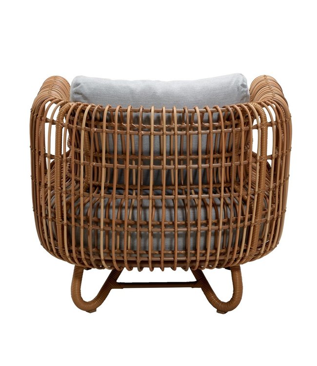 Cane-Line Nest Lounge Stoel Tuinstoel in Naturel of Wit