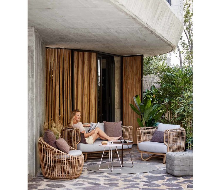 Nest Round Garden Chair Cane-line Nest Lounge Outdoor Chair At