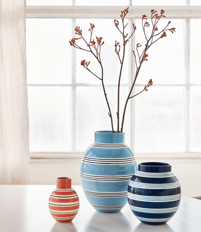 Kähler Design Vase Omaggio Nuovo H30 Peacock Blue