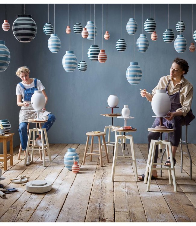 Kähler Design Vase Omaggio Nuovo H30 Peacock Blue