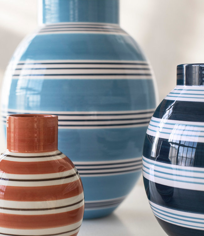 Kähler Design Vase Omaggio Nuovo H30 Peacock Blue