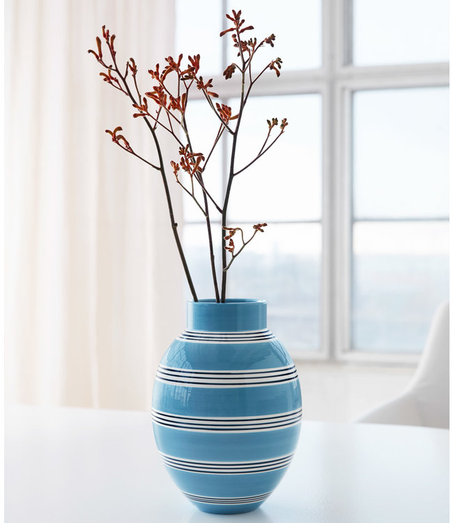 Kähler Design Vase Omaggio Nuovo H30 Peacock Blue