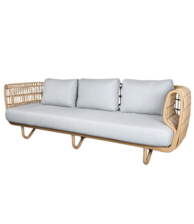 Cane-Line Nest Lounge Sofa Tuinbank in Naturel of Wit