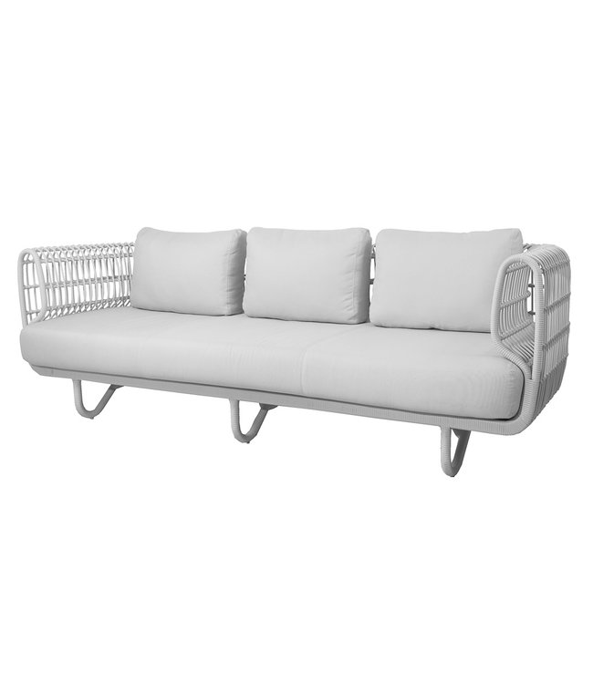 Cane-Line Nest Lounge Sofa Tuinbank in Naturel of Wit