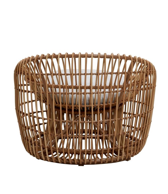Cane-Line Nest Round Garden Chair in Nature or White