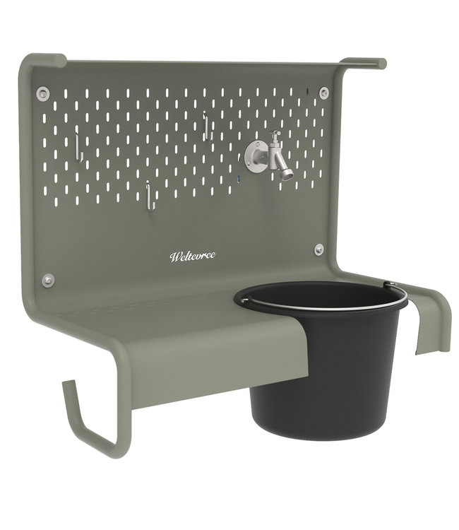 Weltevree Waterworks outdoor kitchen sink with tap