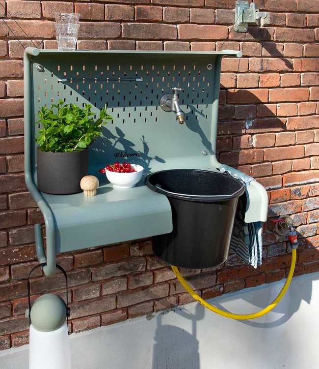 Weltevree Waterworks outdoor kitchen sink with tap