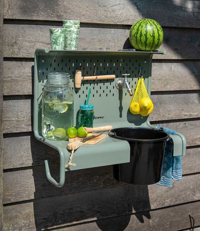 Weltevree Waterworks outdoor kitchen sink with tap