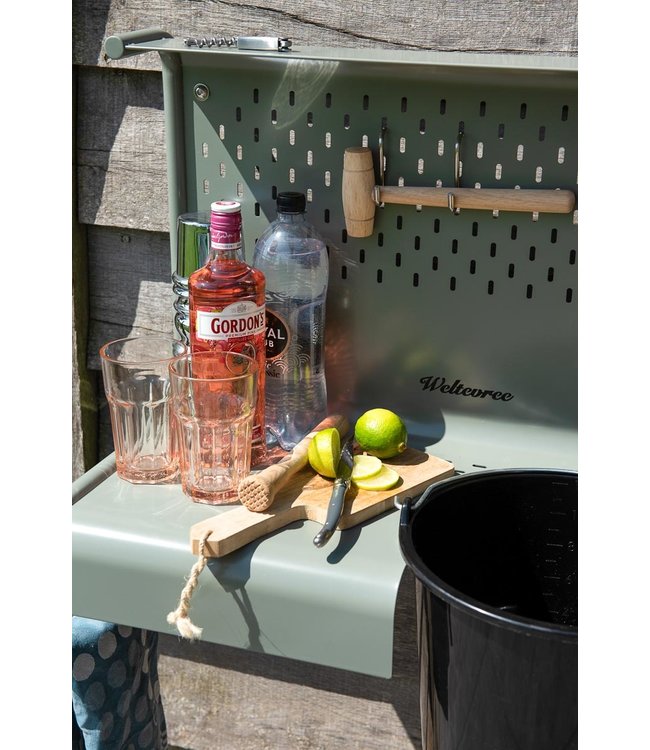 Weltevree Waterworks outdoor kitchen sink with tap