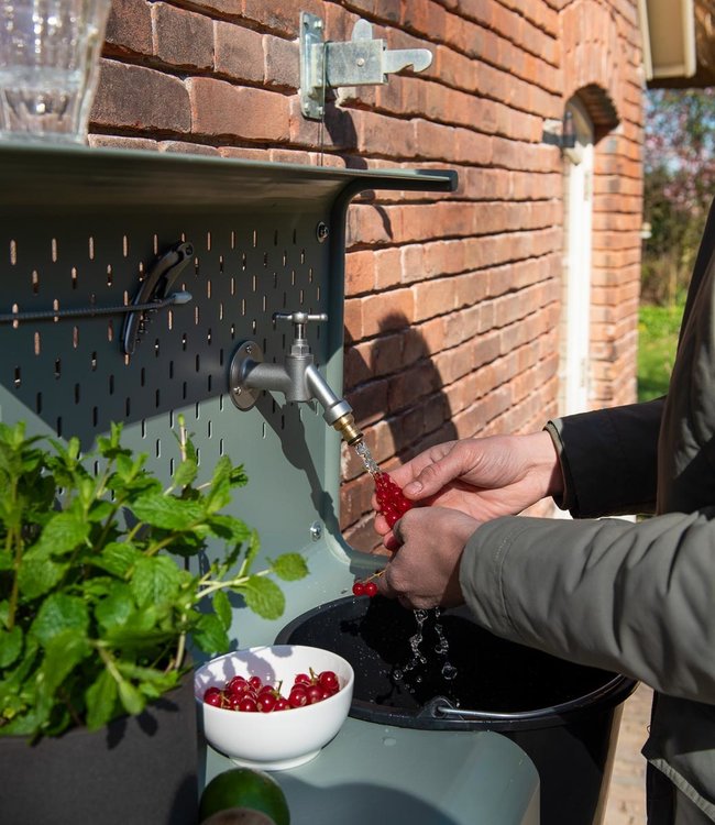 Weltevree Waterworks outdoor kitchen sink with tap