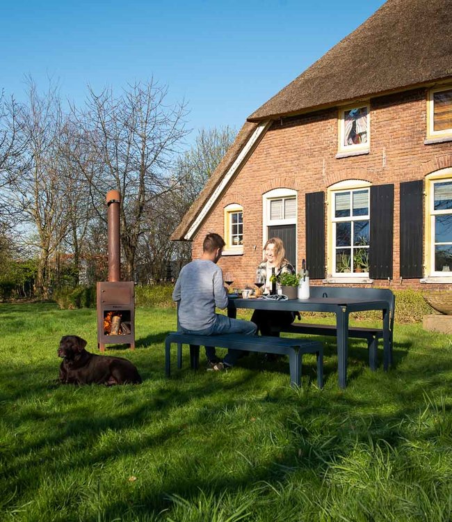 Weltevree Bended Bench tuinbank met rugleuning