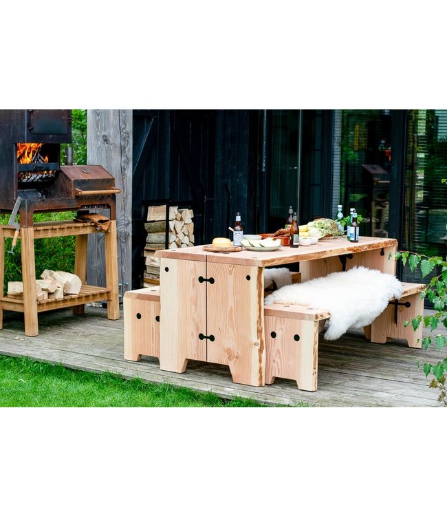 Weltevree Forestry Table 6 persoons tuintafel 180cm