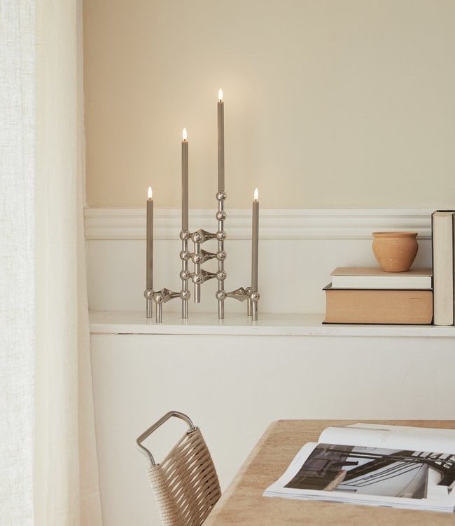 Stoff Nagel Set LED kaarsen Sand Nagel Kandelaar