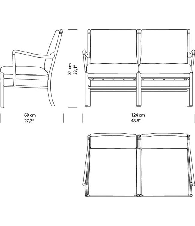 Carl Hansen & Søn Colonial Sofa OW149-2