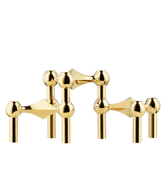 Stoff Nagel Candle Holders Solid Brass 3-pack