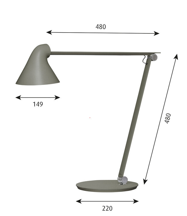 Louis Poulsen NJP Table lamp