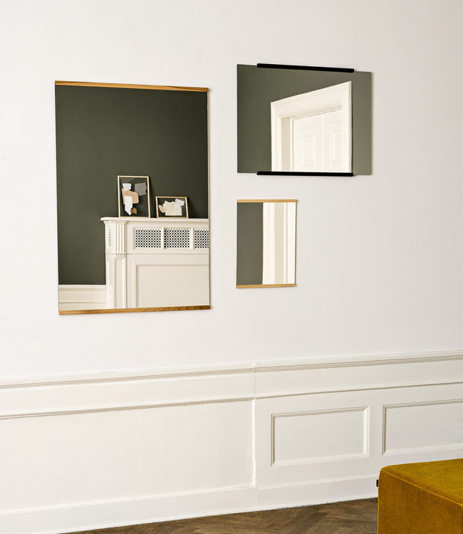 Moebe Rectangular Wall Mirror 50x70 cm Ash wood