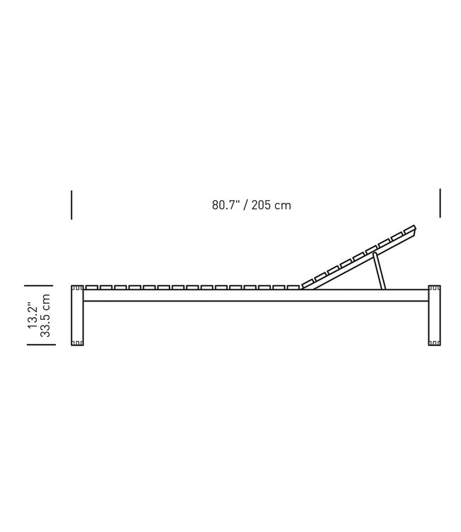 Carl Hansen & Søn BK14 Sunbed Sun lounger Teak