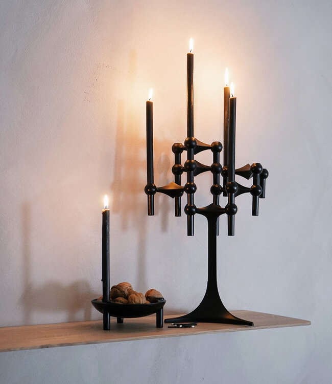 Stoff Nagel Candles Black 18cm