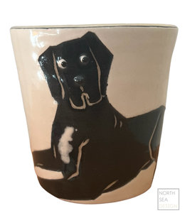 Camilla Engdahl MutMug Danish Dog black & white