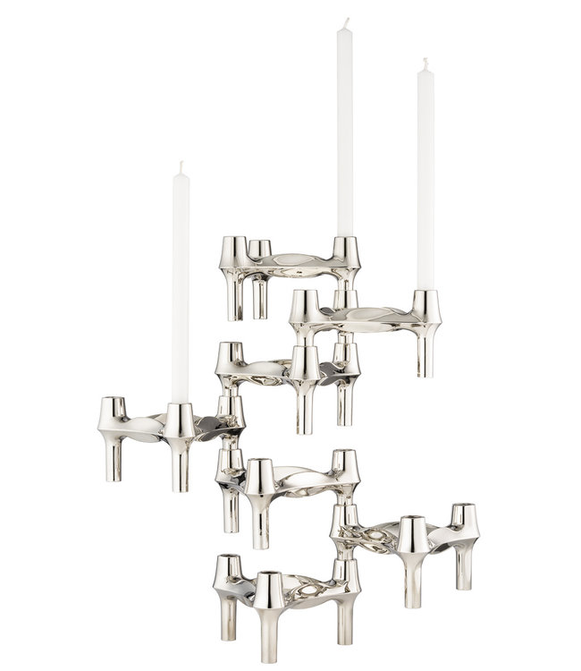 Stoff Nagel BMF Stapelbare Kandelaar Chroom