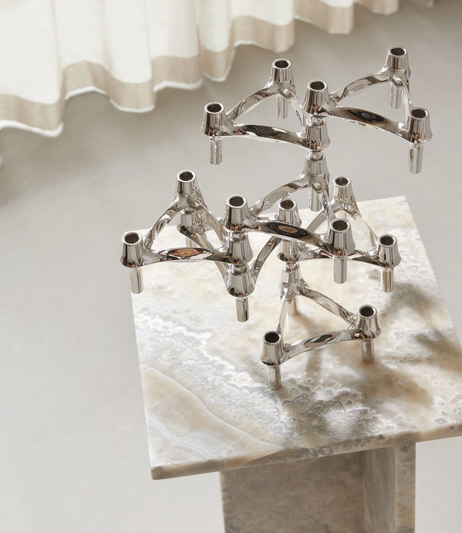 Stoff Nagel BMF Stapelbare Kandelaar Chroom