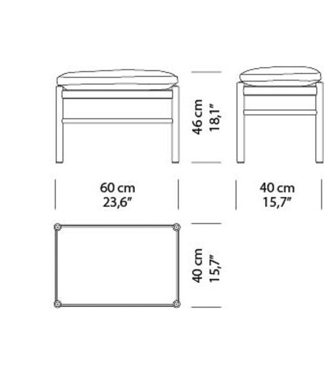 Carl Hansen & Søn OW149F Voetenbank bij Colonial Chair