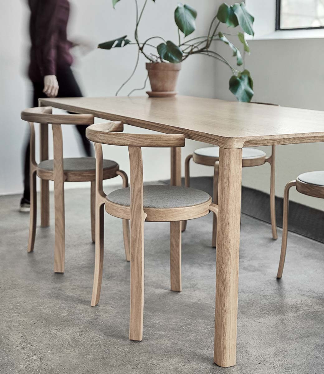 Magnus Olesen 8000 Series, Dining Chair MO8002 or Stool in oak