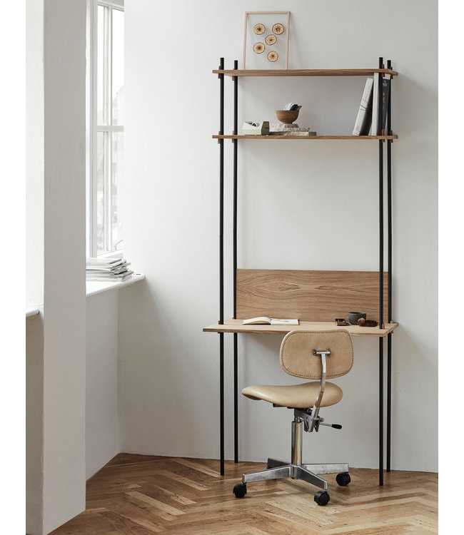 Moebe Shelving System met bureaublad en 2 kasten