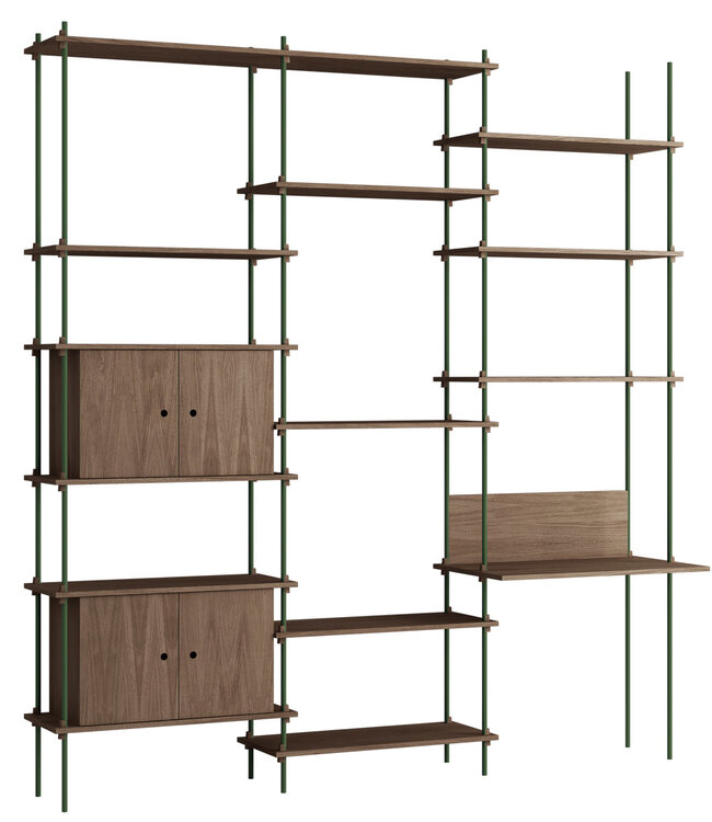 Moebe Shelving System met bureaublad en 2 kasten