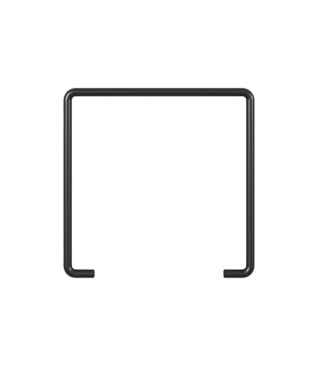 Moebe Toilet papier houder Eiken en zwart metaal