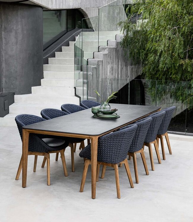 Cane-Line Showroom model Peacock Tuinstoel teak met kussen