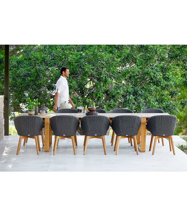 Cane-Line Showroom model Peacock Chair teak with cushion