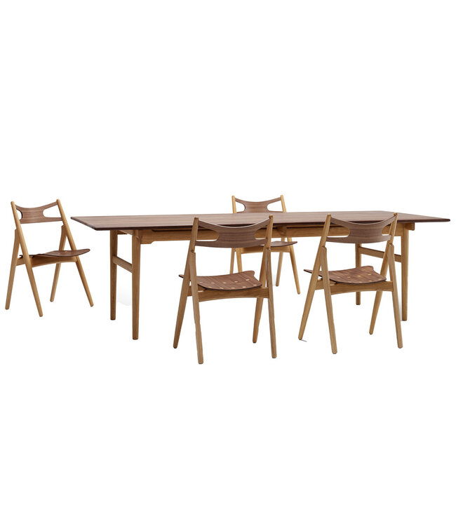 Carl Hansen & Søn CH327 Dining Table Oak & Walnut - Show Model