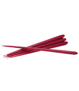 Stoff Nagel Taper candles Red