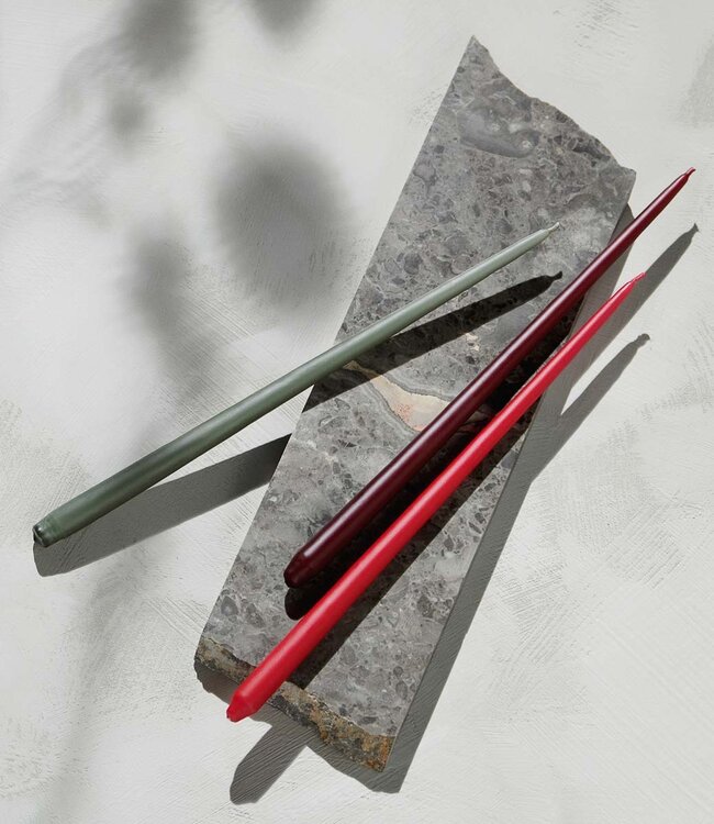 Stoff Nagel Red Taper candles by Ester & Erik