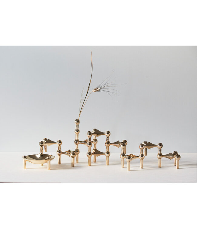 Stoff Nagel Candle Holders Vase Brass Gold