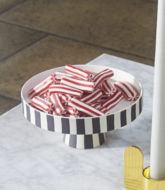 Oyoy Living Toppu Tray Small Zwart Wit