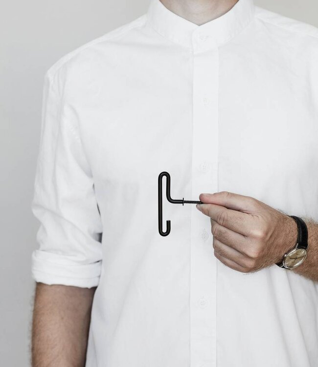 Moebe Set of 2 Small Wall Hooks Black