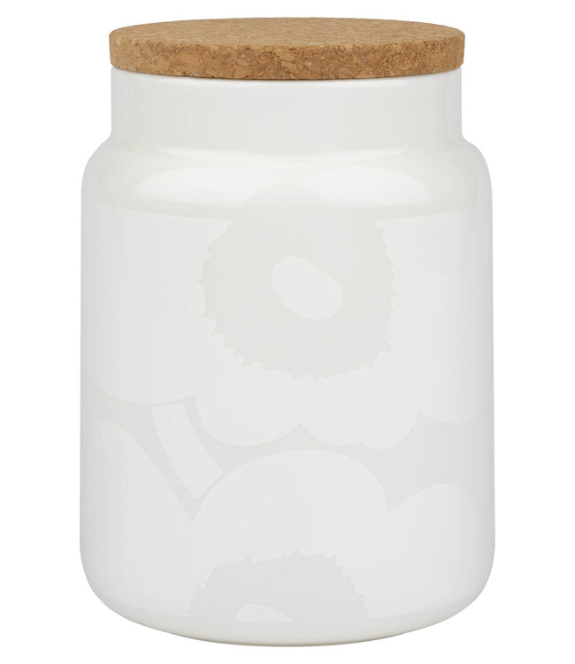 Marimekko Oiva Unikko Vase | white-on-white