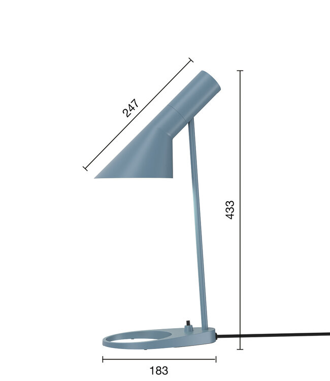 Louis Poulsen AJ Mini tafellamp Arne jacobsen