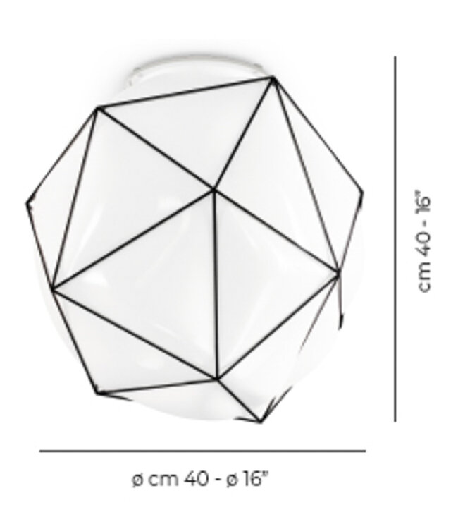 Vistosi Ceiling Lamp Semai PL M